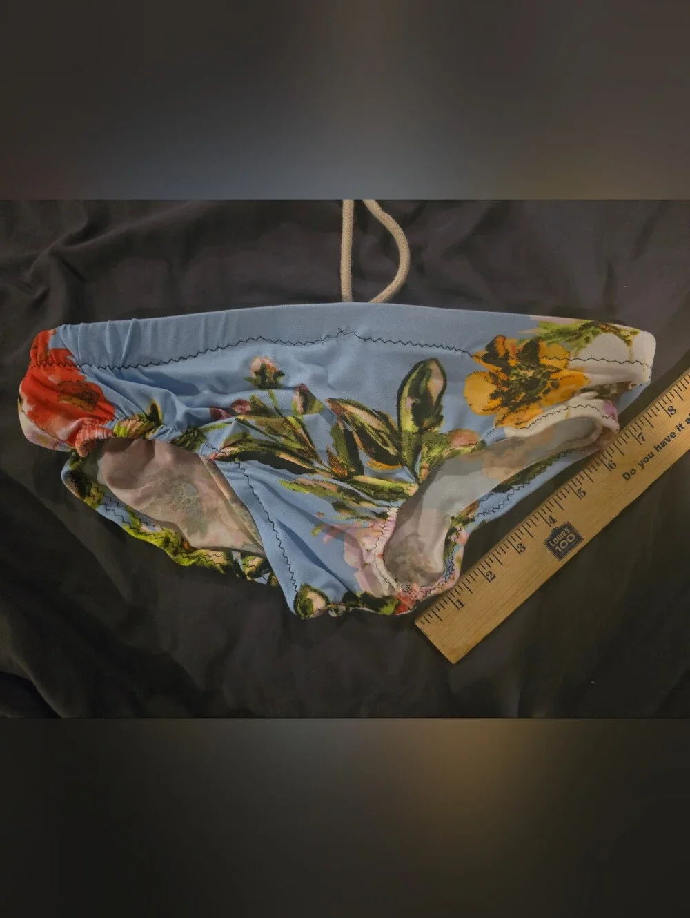 Handmade Men’s Floral Swim Brief Speedo Style Size 28 Custom Tropical Print